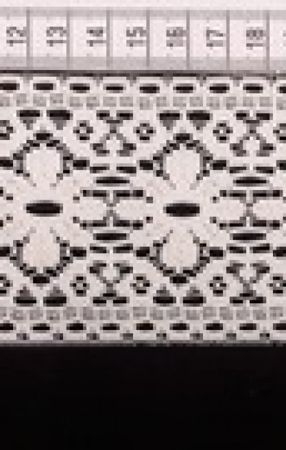 Düz Yapıda Ham Güpürümsü Polyester Brode Bant