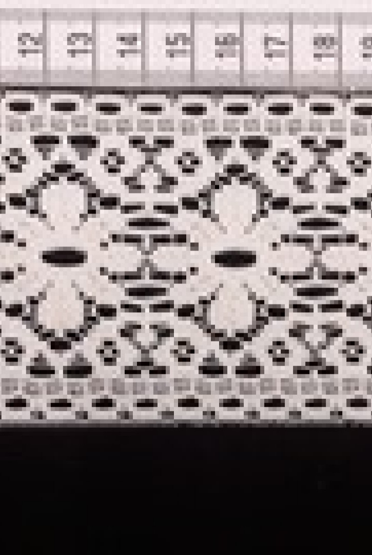 Düz Yapıda Ham Güpürümsü Polyester Brode Bant