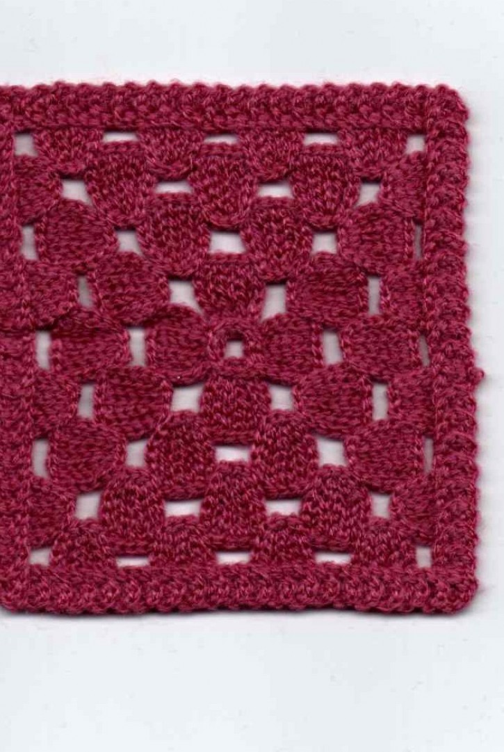 Fuşya Tığ İşi Aplik