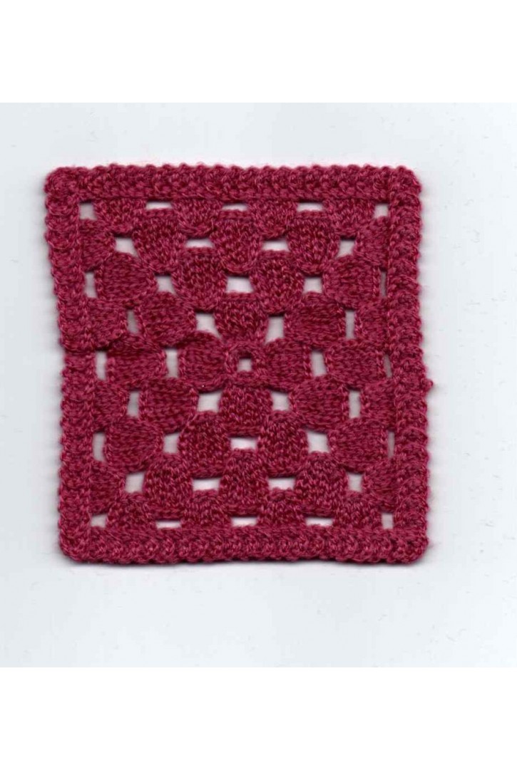 Fuşya Tığ İşi Aplik