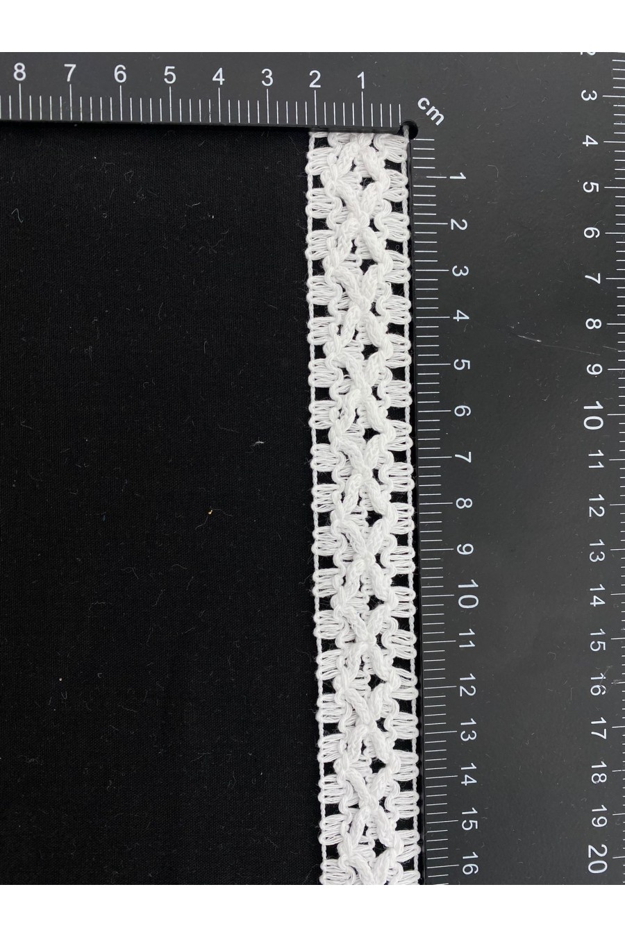 15741-METRE 2,5 cm Kopanaki Pamuk Polyester Brode Bant