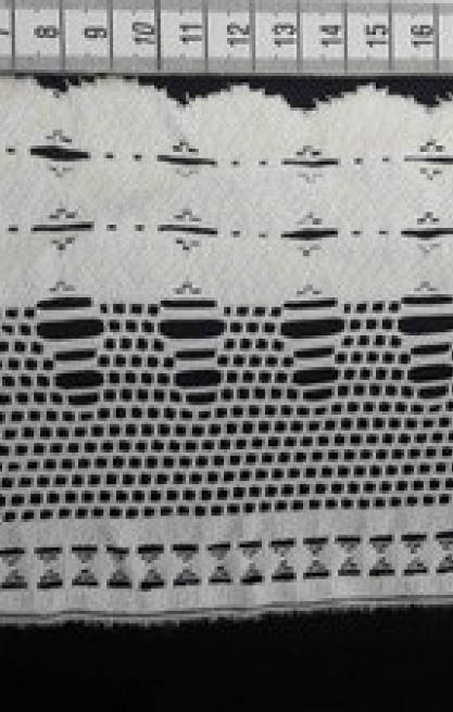 Ham Yapıda Güpürümsü Yerli Polyester Brode Bant