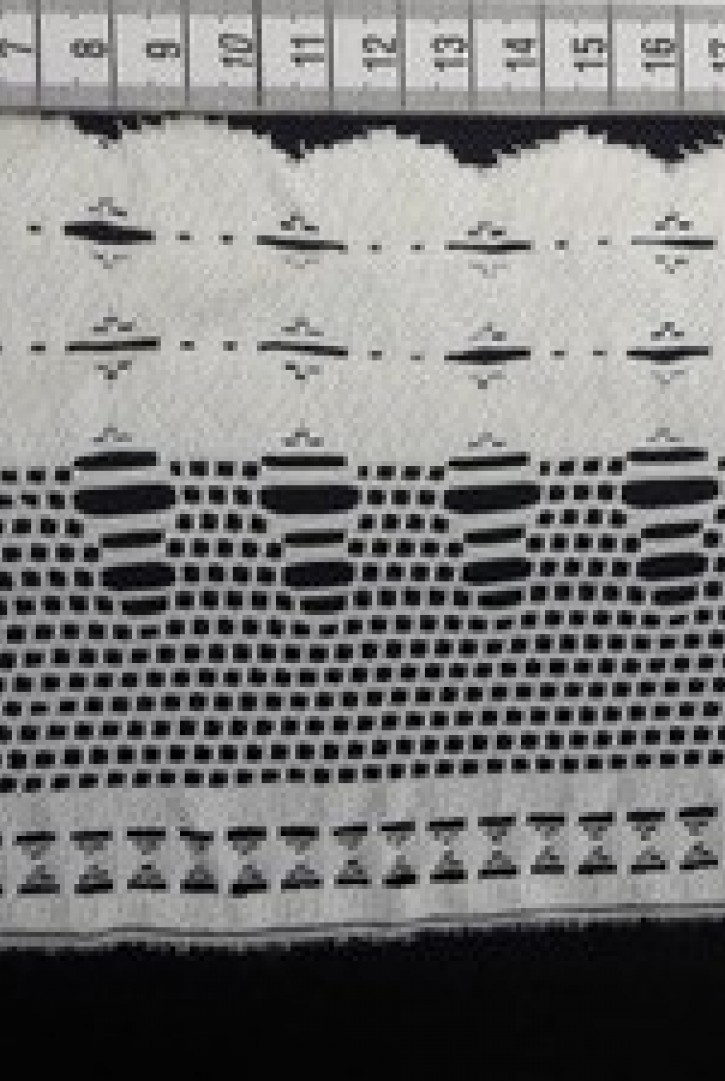 Ham Yapıda Güpürümsü Yerli Polyester Brode Bant