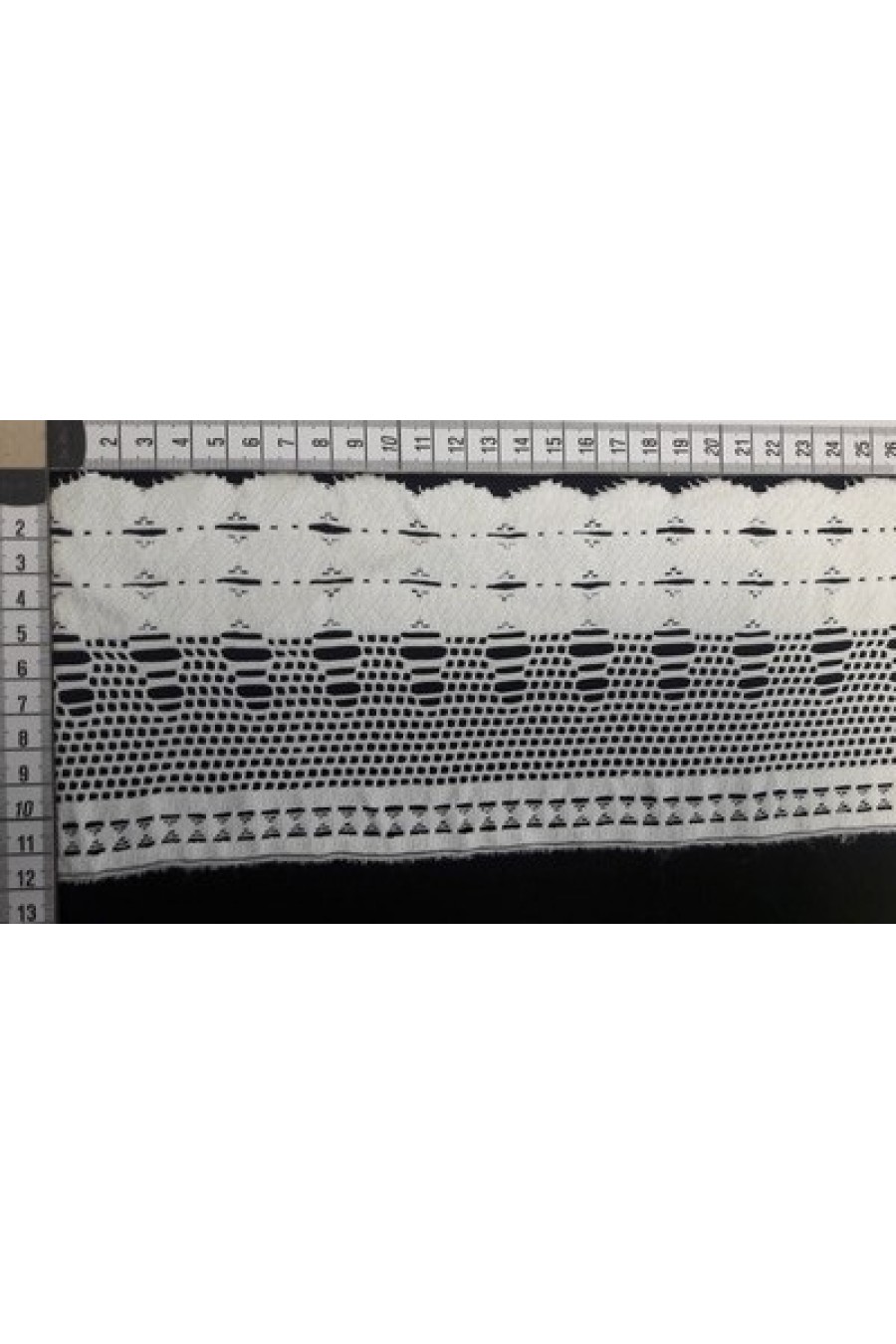 6655-METRE Ham Yapıda Güpürümsü Yerli Polyester Brode Bant