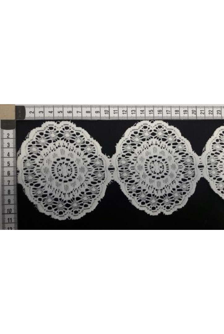 Ham Güpürümsü Polyester Brode Bant, Yerli