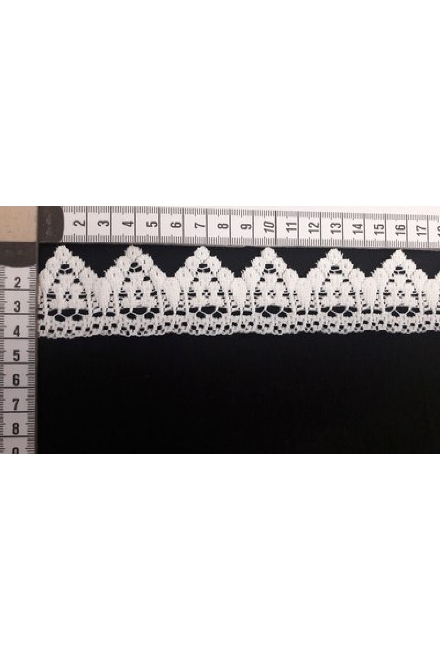 Ham Güpürümsü Polyester Brode Bant