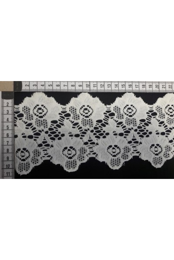 Ham Güpürümsü Polyester Brode Bant