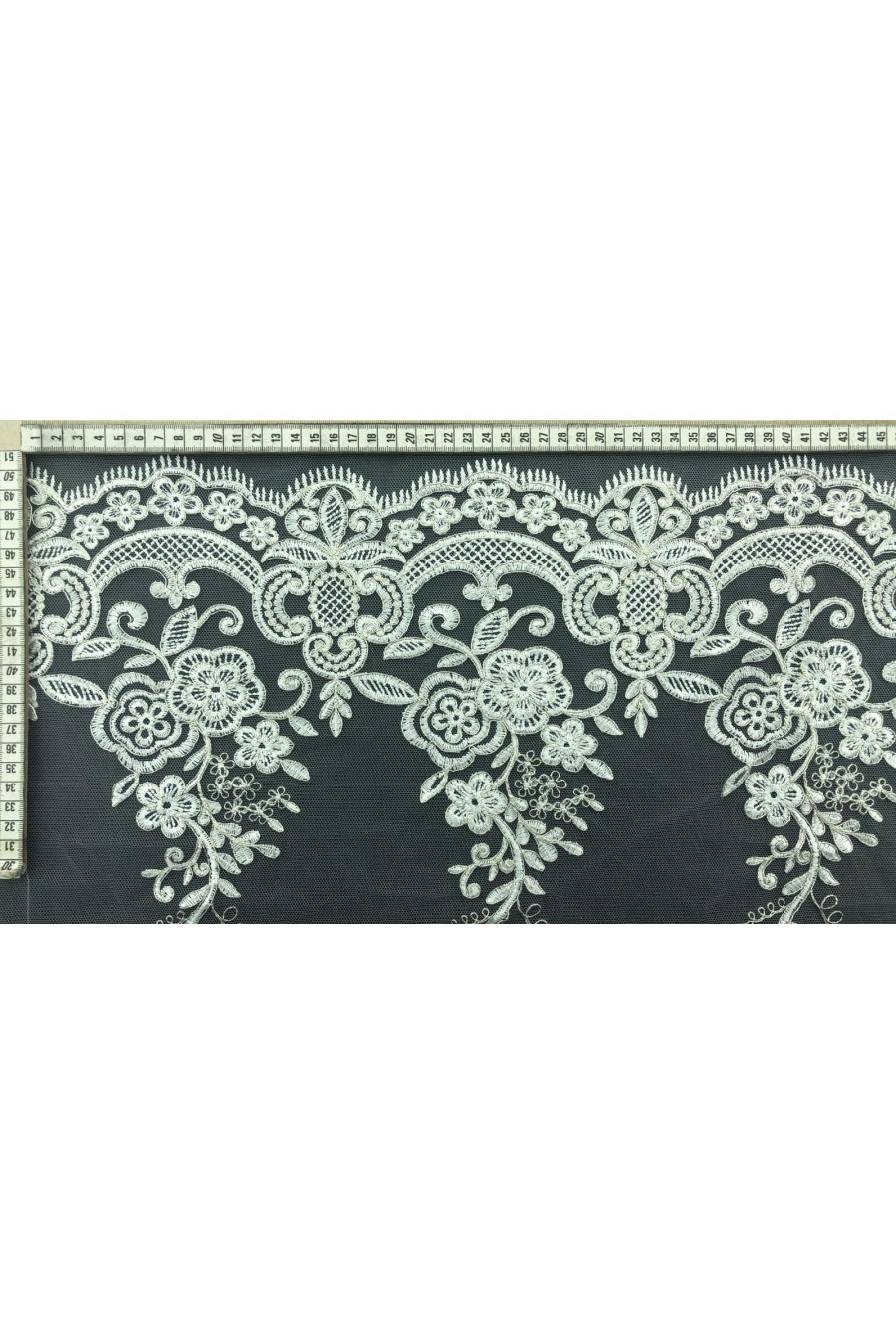 Brode Yerli Mat Polyester Korluklu Gümüş-Ham Kumaş