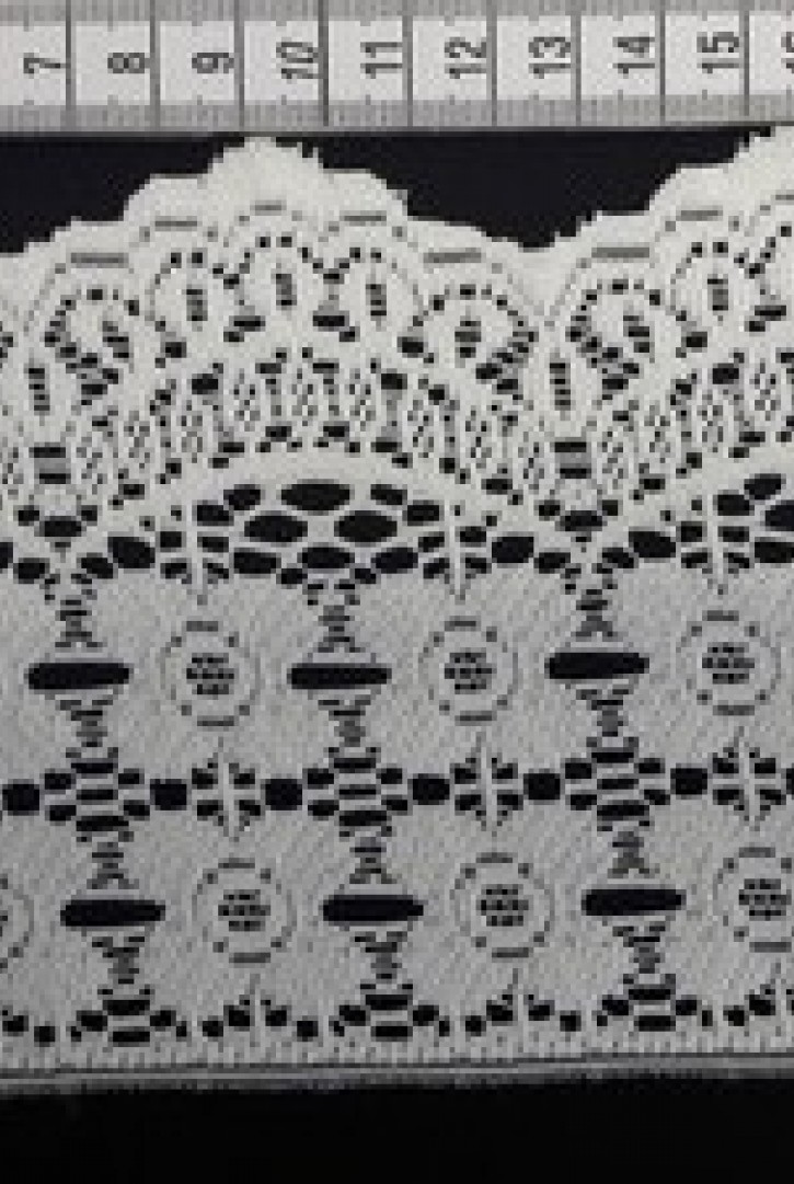 Ham Yapıda Güpürümsü Yerli Polyester Brode Bant