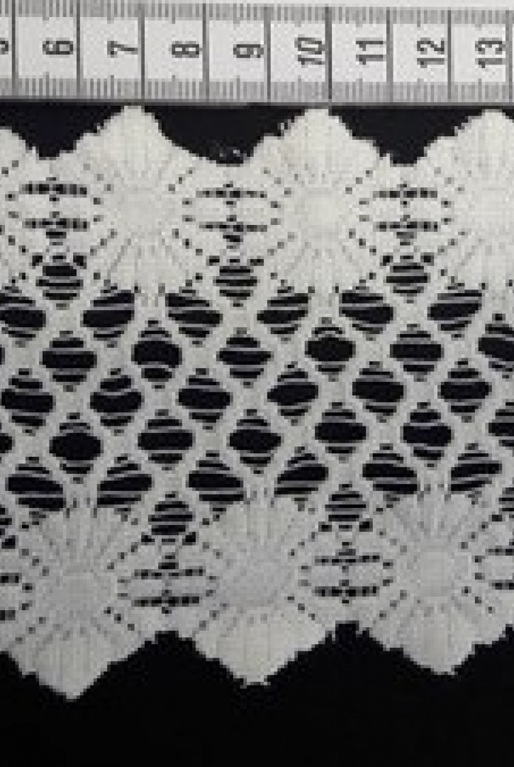 Ham Güpürümsü Polyester Brode Bant, Yerli