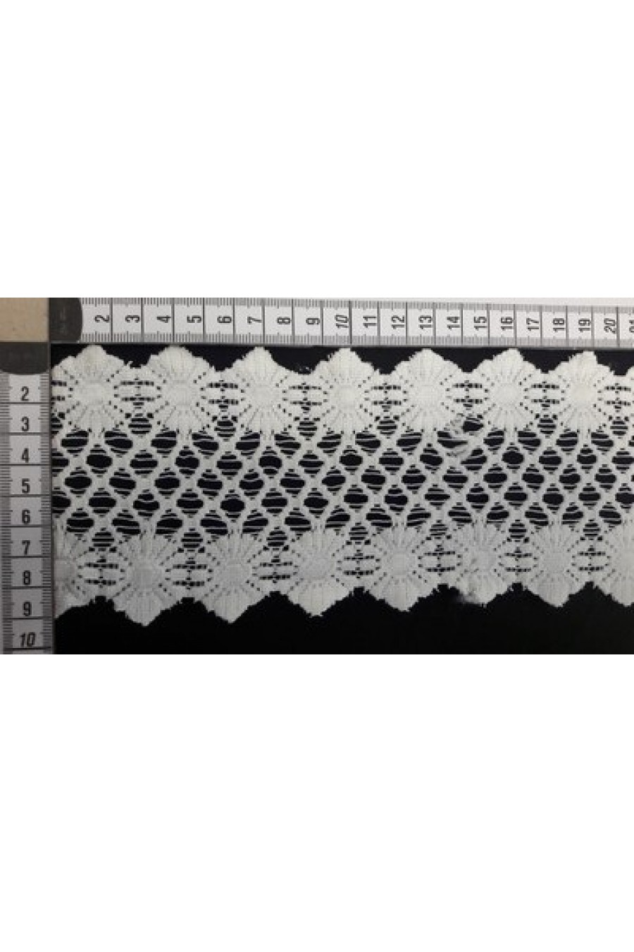 Ham Güpürümsü Polyester Brode Bant, Yerli