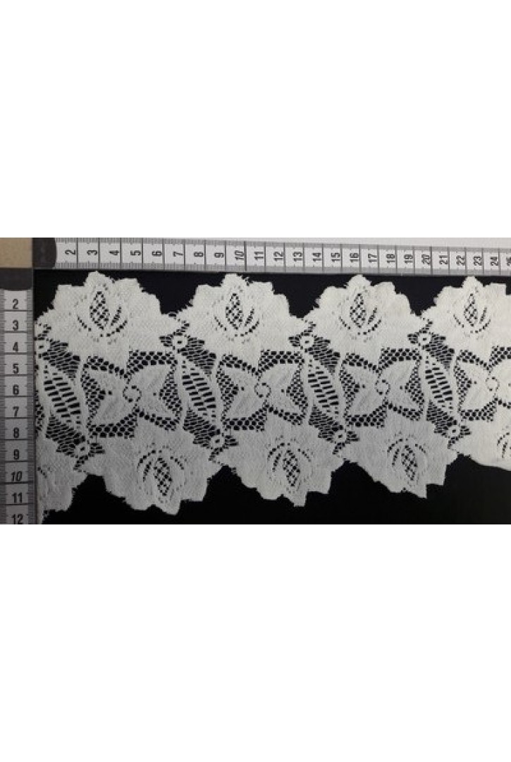 Ham Güpürümsü Polyester Brode Bant