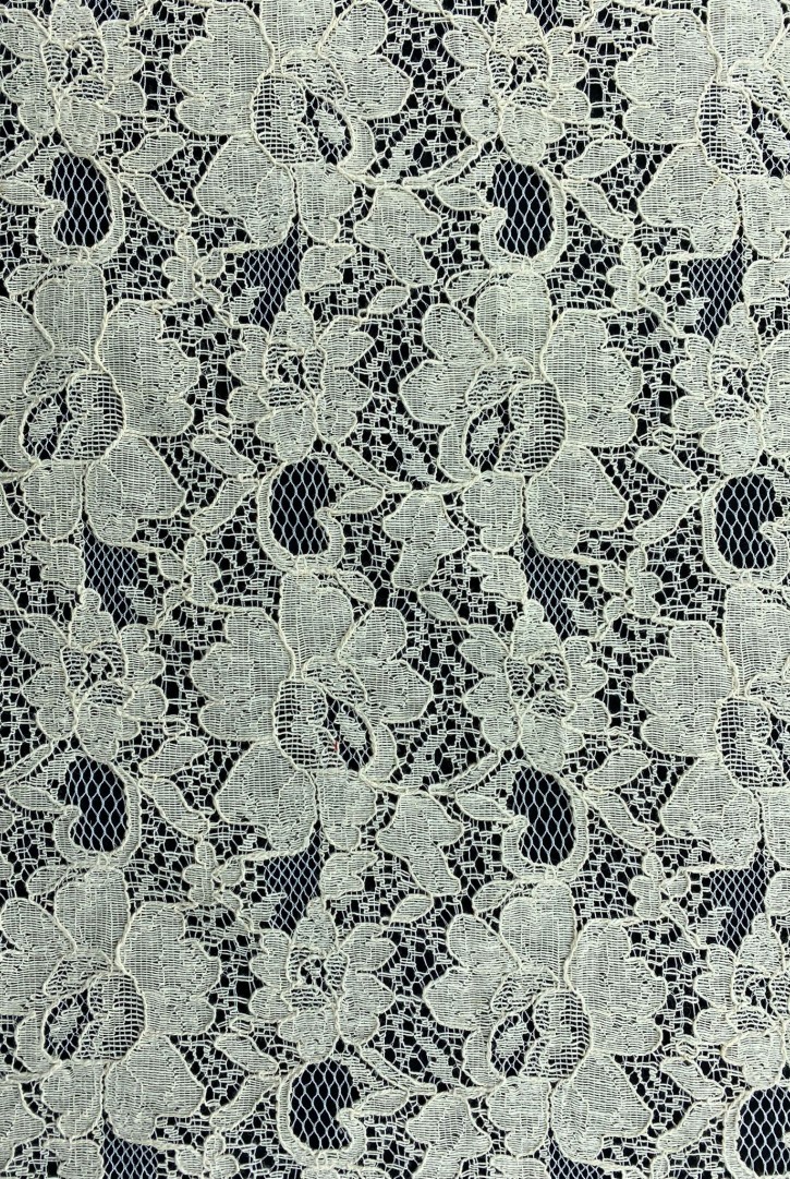 İthal Fikseli Pamuk Naylon Dantel