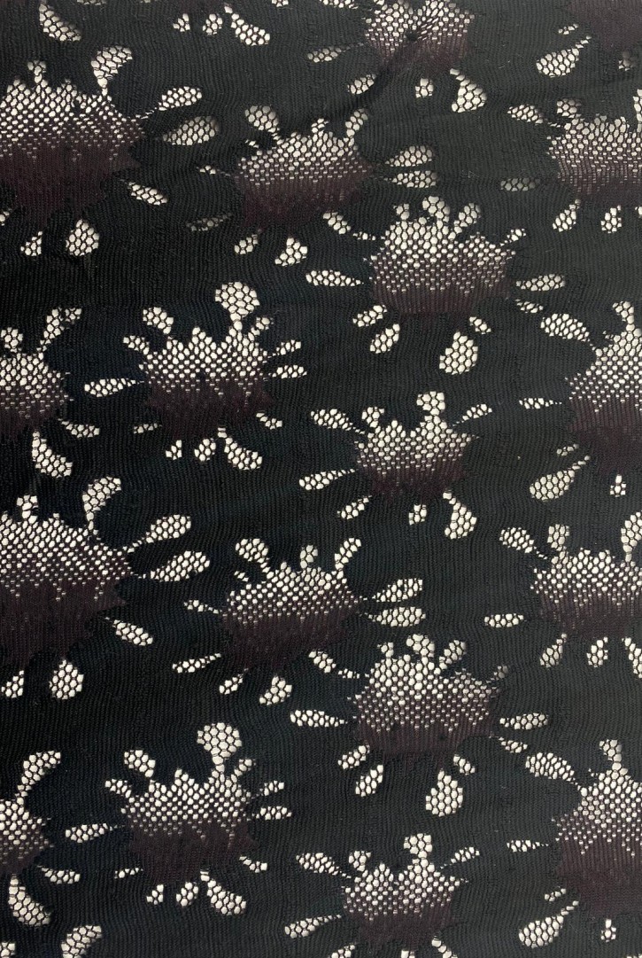 Kırmızı Naylon ve Polyester Dantel, 150 cm