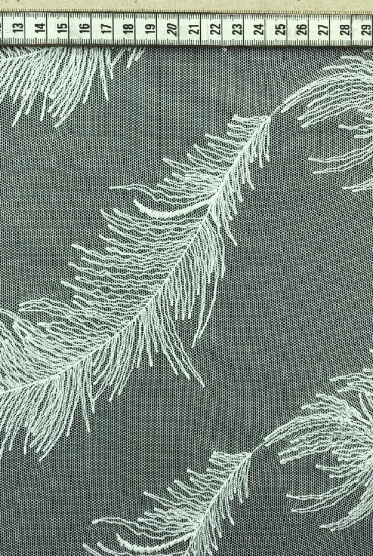 Fikse Tül Üzeri Polyester Brode