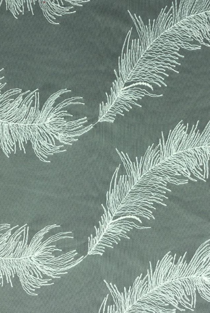 Fikse Tül Üzeri Polyester Brode