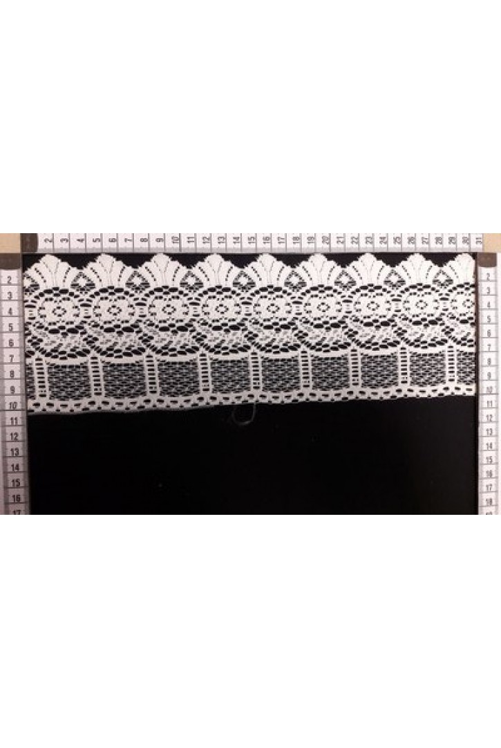 Ham Güpürümsü Polyester Düz Brode Bant