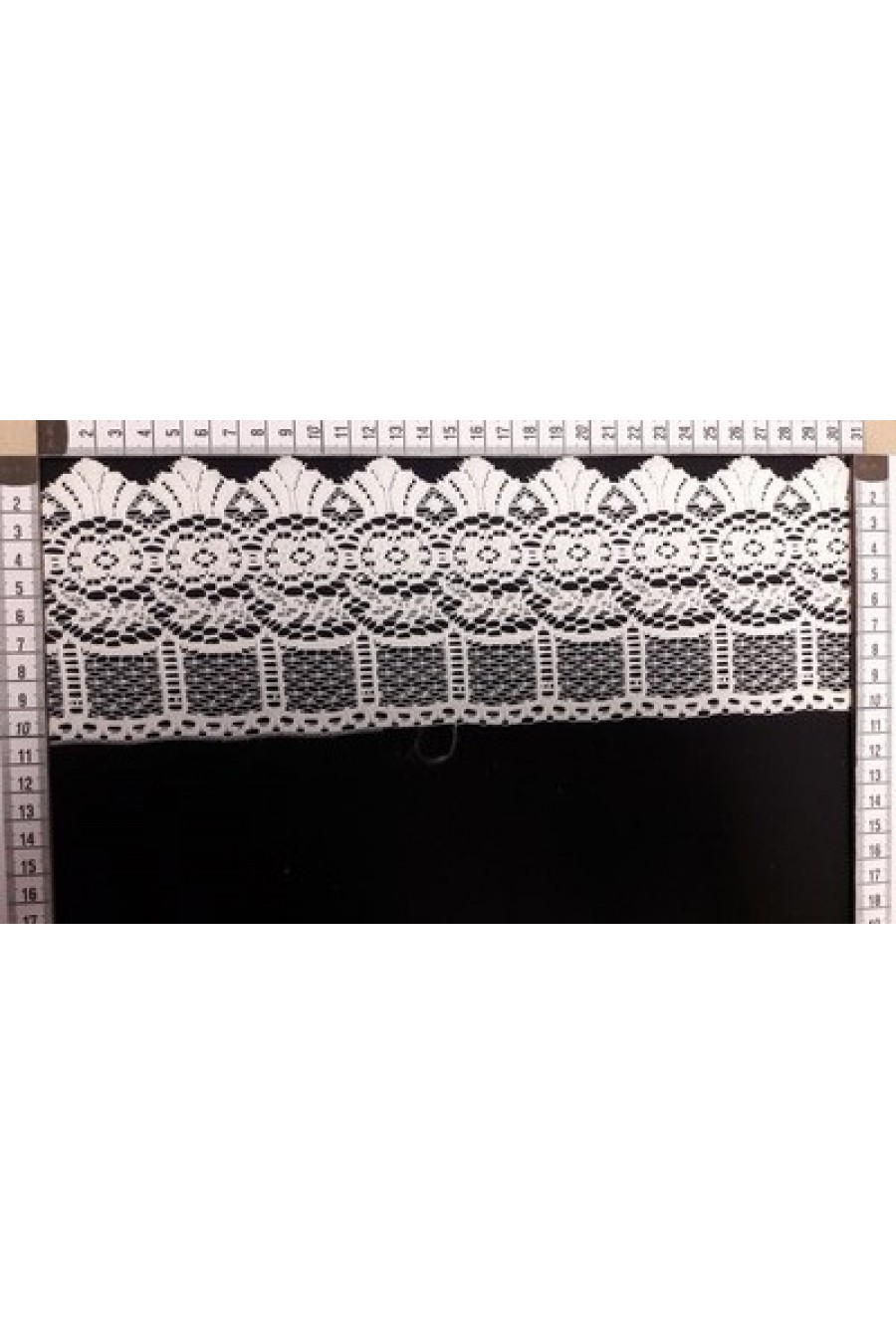 Ham Güpürümsü Polyester Düz Brode Bant