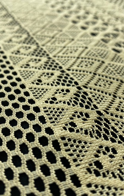 Mikro Polyester Bej Dantel