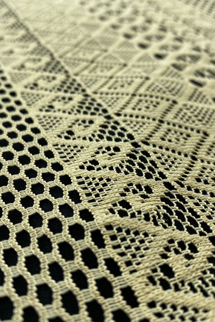 Mikro Polyester Bej Dantel