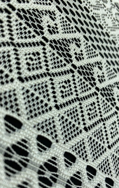 Micro Polyester Krem Dantel