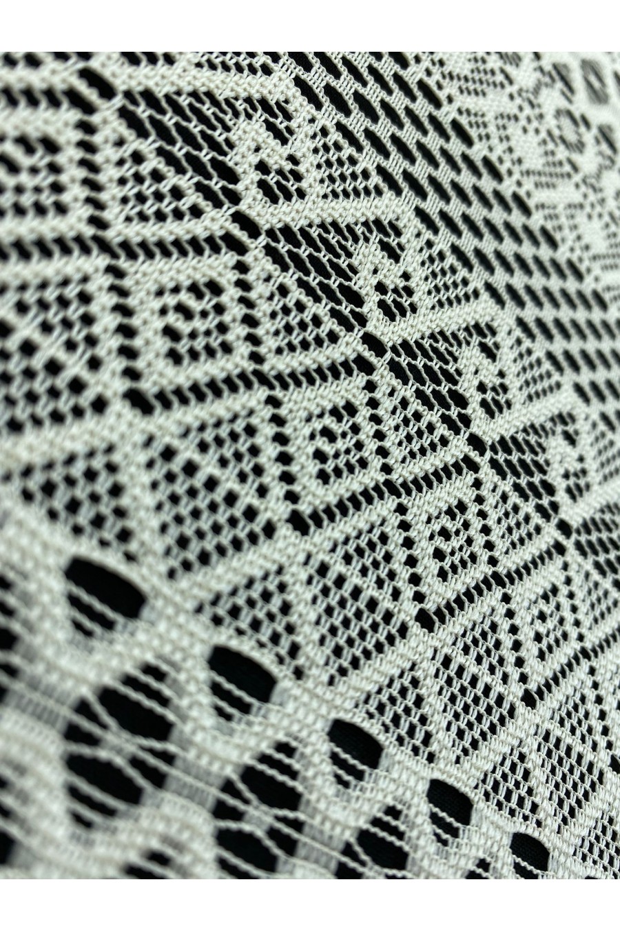 15958-KG Micro Polyester Krem Dantel