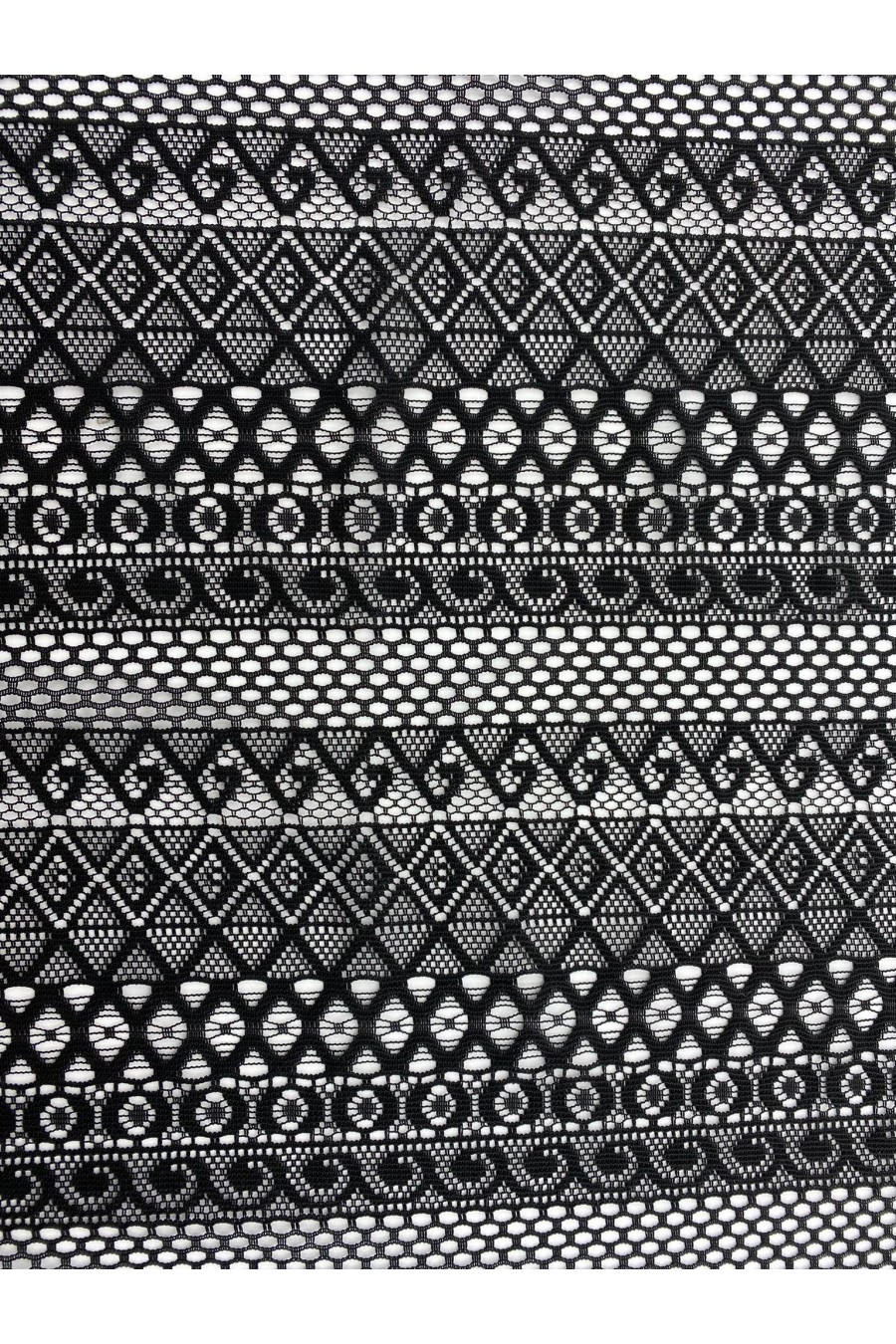 Siyah Mikro Polyester Dantel