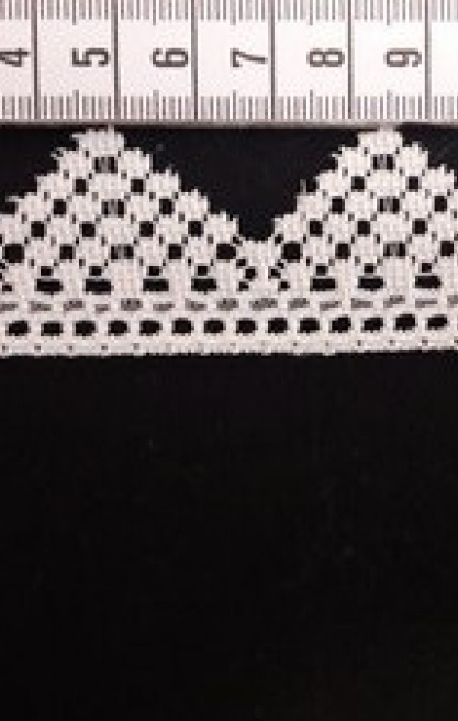 Düz Yapıda Ham Güpürümsü Yerli Polyester Brode Bant