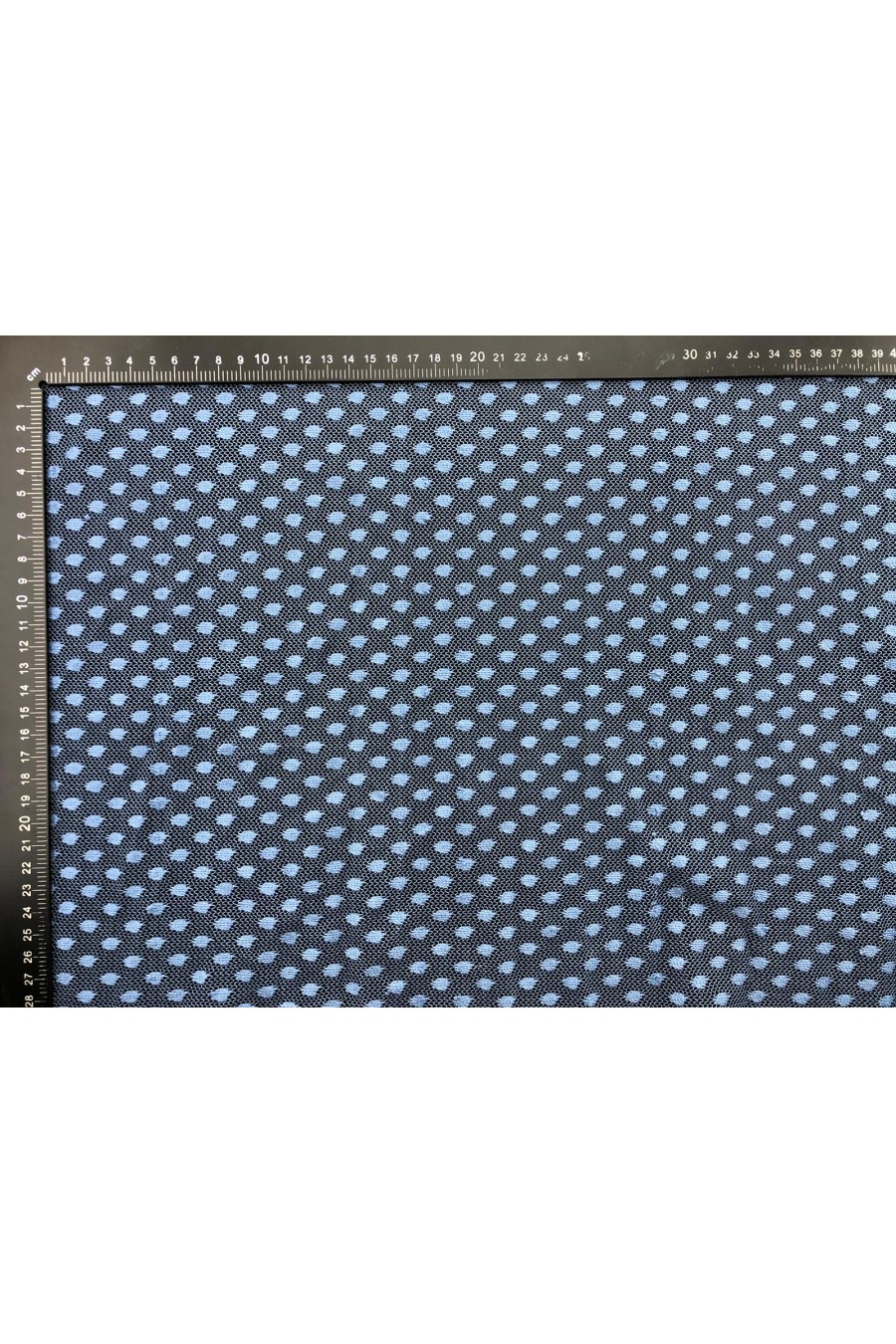 11450-KG Petrol Renk Puantiyeli Polyester Tül, Yerli