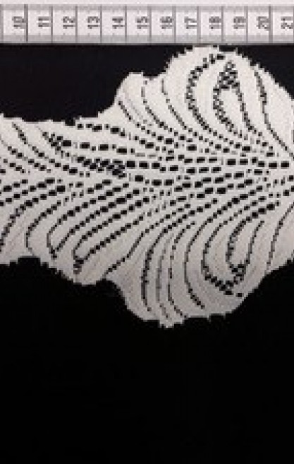 Ham Düz Güpürümsü Polyester Bant, Yerli Brode