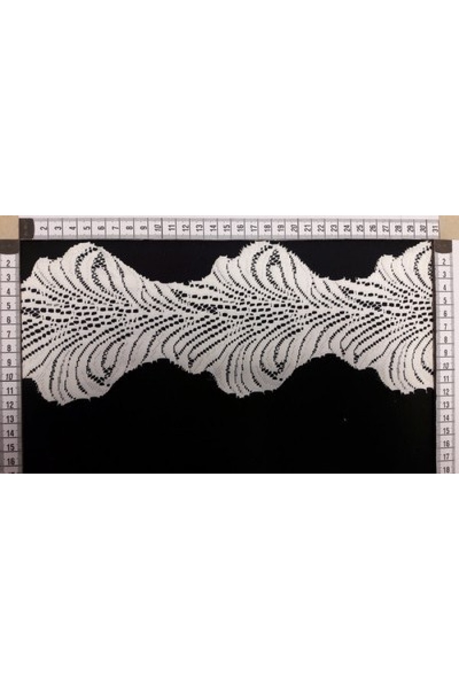 Ham Düz Güpürümsü Polyester Bant, Yerli Brode