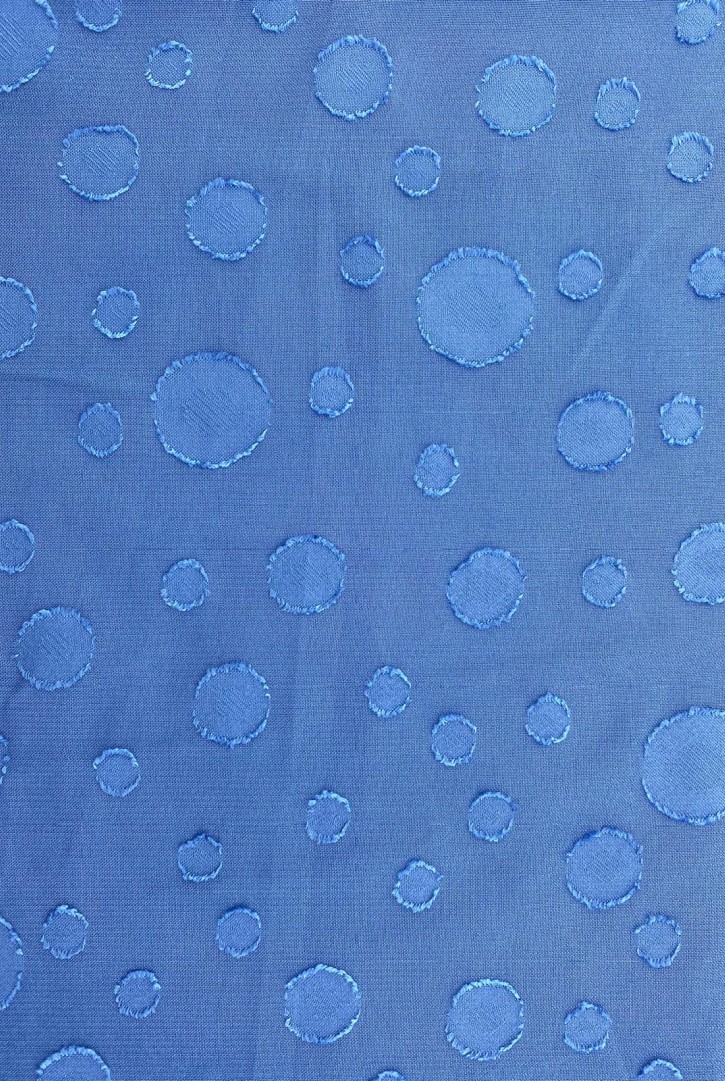 İndigo Renkli Polyester Şifon Kumaş, 150 cm