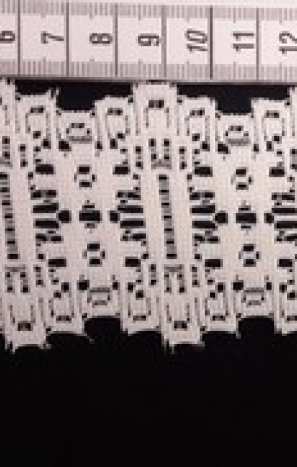 Ham Yapıda Düz Güpürümsü Brode Bant, Polyester