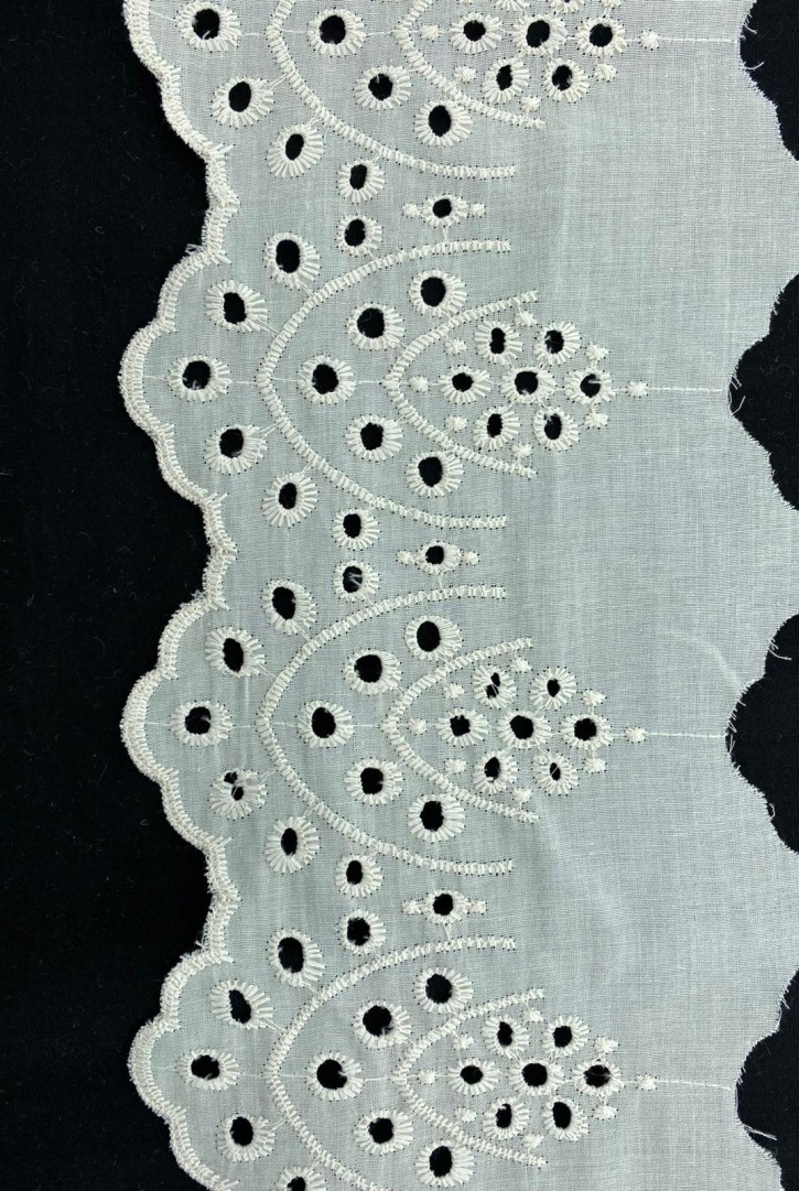 Taş Renkli Mat Polyester Brode Bant - 16 cm