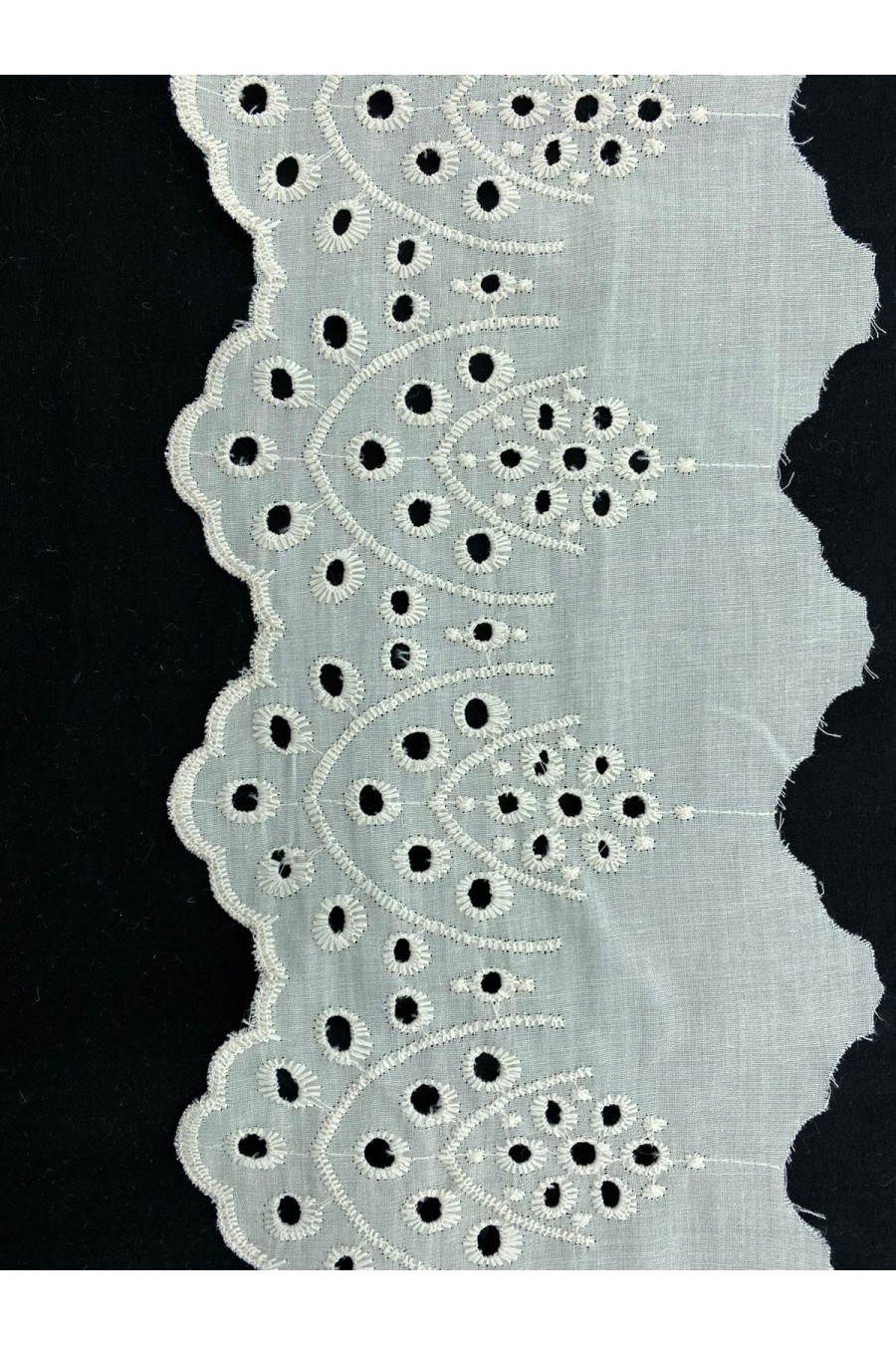 Taş Renkli Mat Polyester Brode Bant - 16 cm