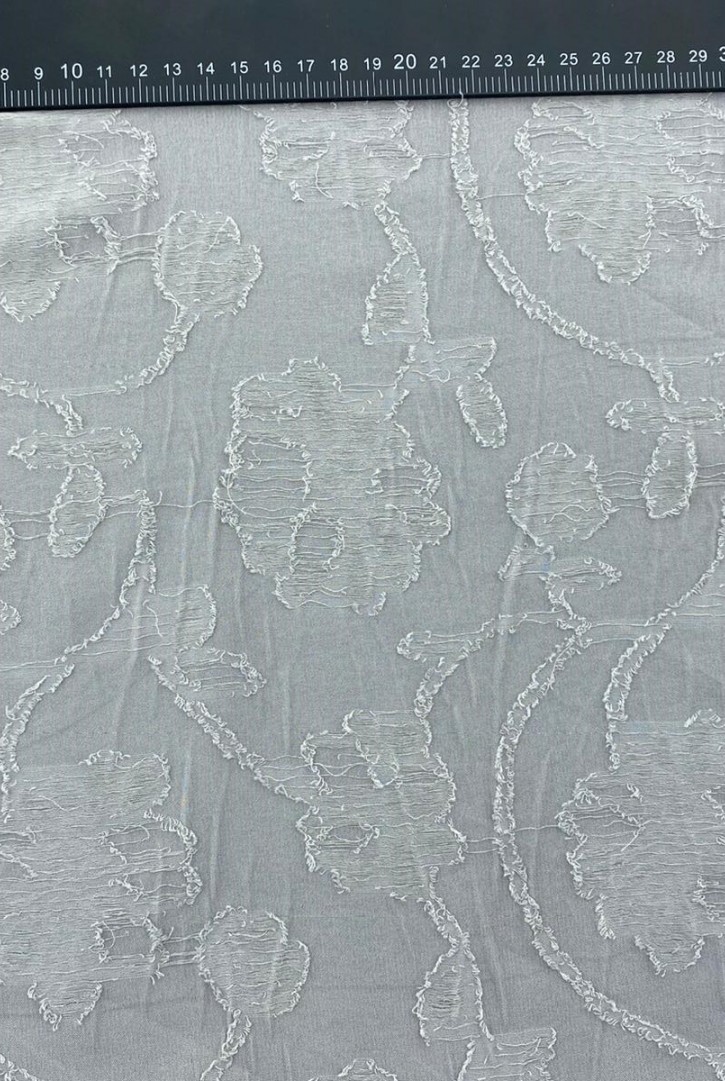 Gri Yerli Şifon Kumaş