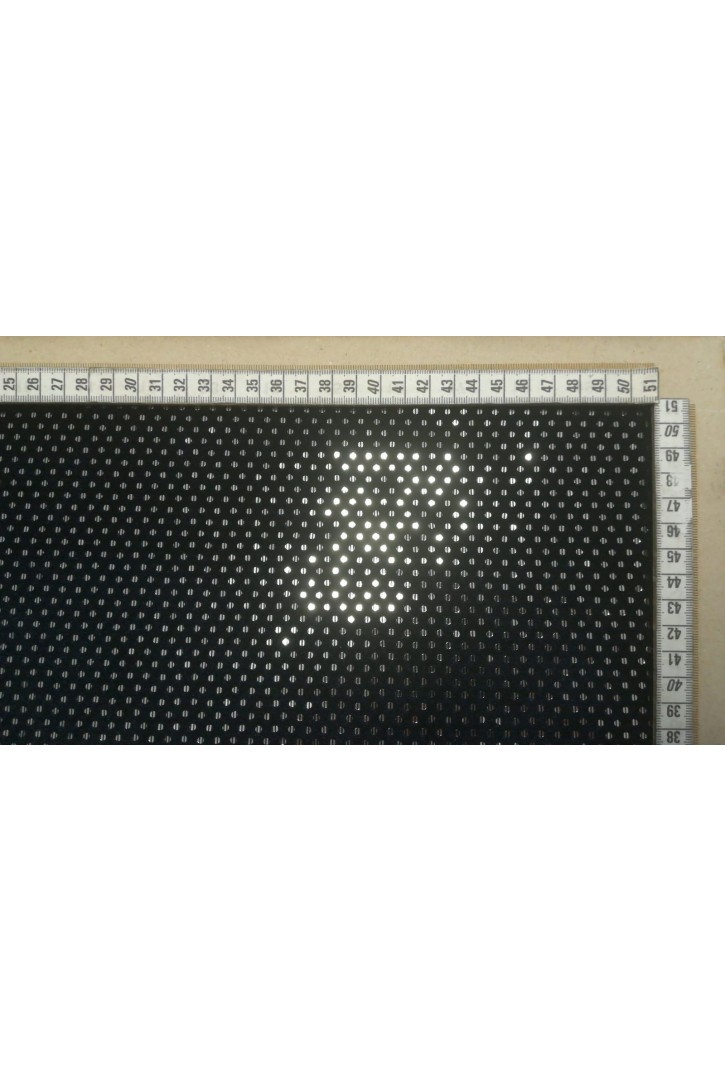 Siyah Gümüş Aynalı Çizgili Kadife Kumaş - İthal (9771)