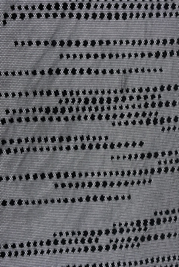 Siyah Mikro Polyester Dantel