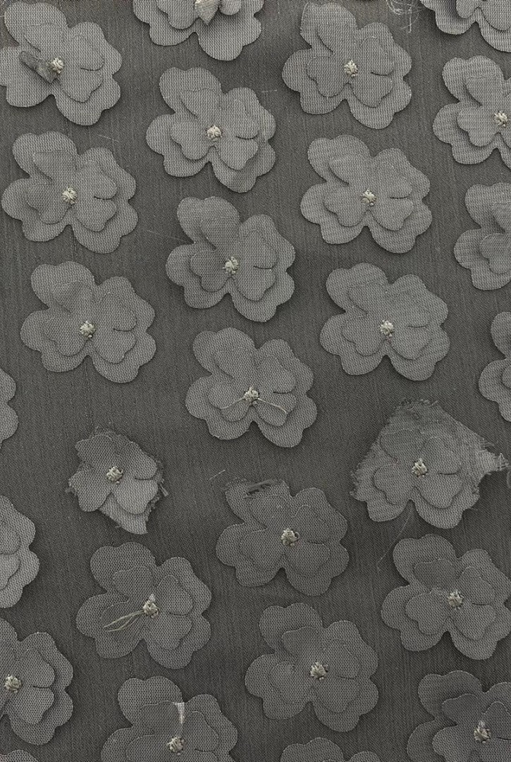 Siyah Süzeneli İthal Şifon