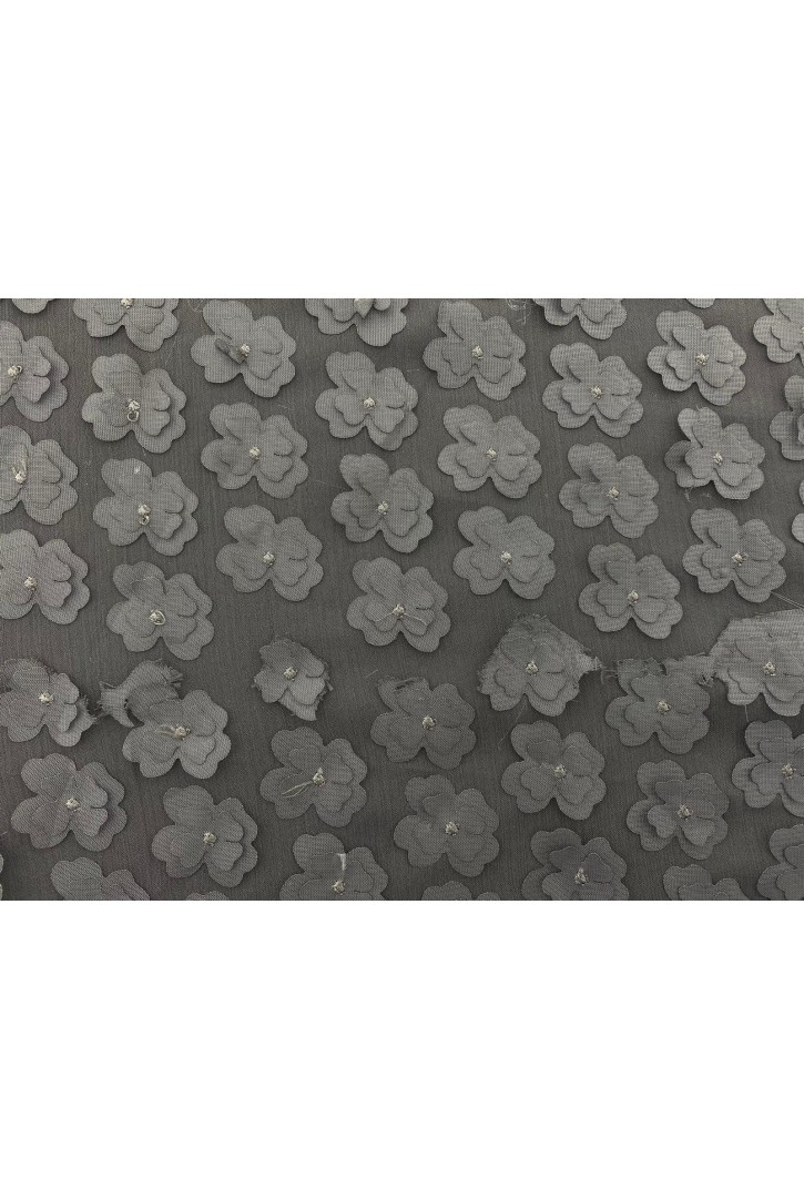 Siyah Süzeneli İthal Şifon