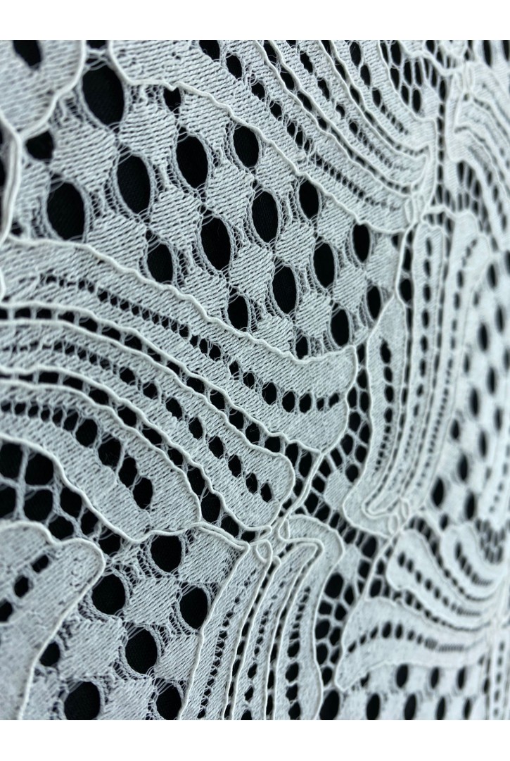 Ham Pamuk Naylon Fikseli Dantel Kumaş