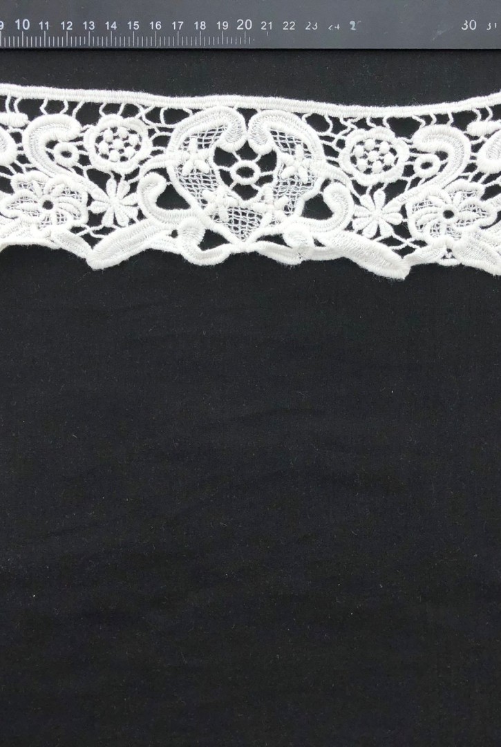 40 cm Kasar İşlemli Pamuk Güpür Yaka