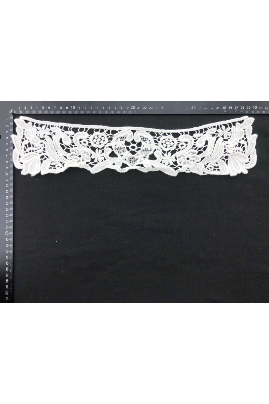 40 cm Ham Pamuk Güpür Yaka