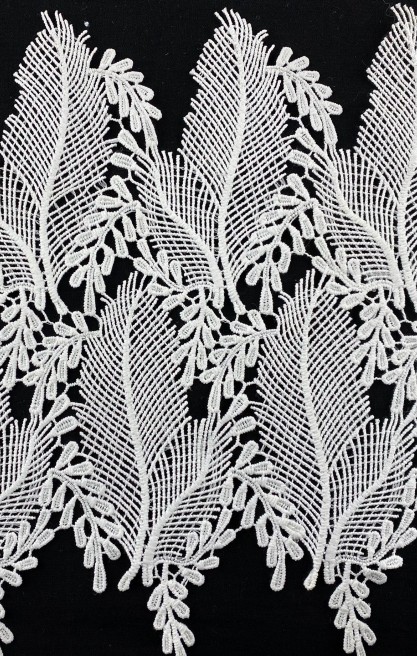 Ham Güpür Mat Polyester Brode Bant