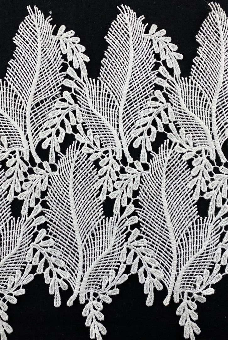 Ham Güpür Mat Polyester Brode Bant