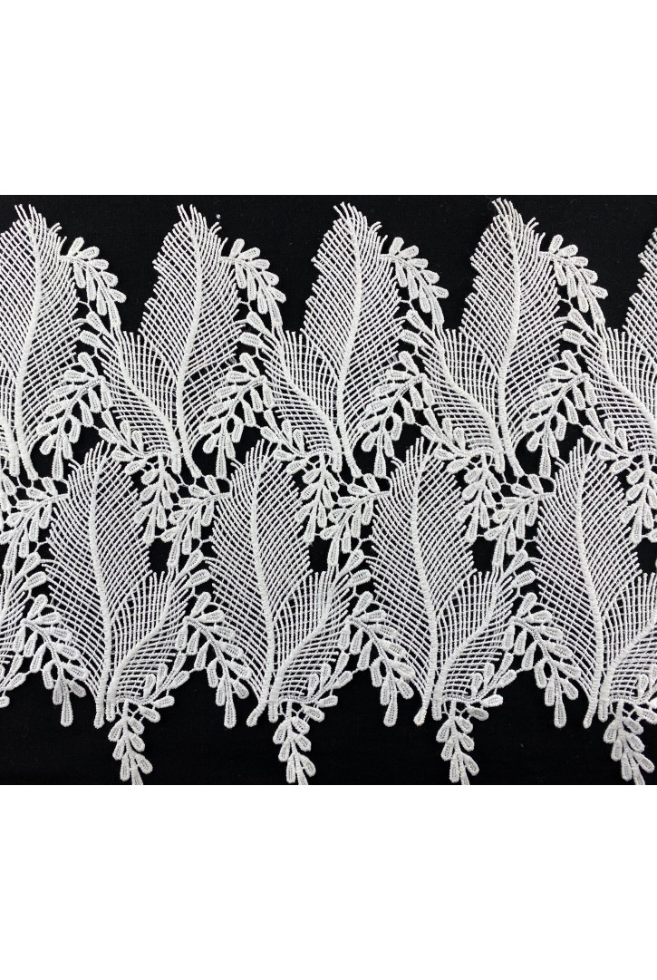 Ham Güpür Mat Polyester Brode Bant