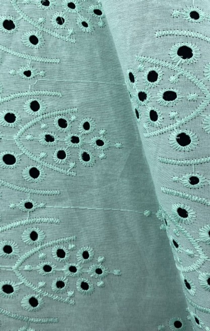 Mint Bohrer Terikoton Kumaş