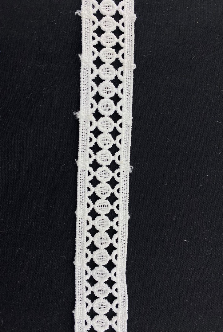 2,5 cm Ham Mat Polyester Güpür Yerli Brode Bant