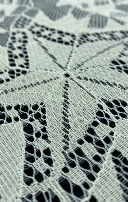 Fikslemeli Pamuk Polyester Dantel Kumaş, İthal, 160 cm