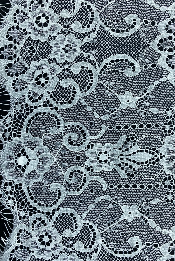 Ham Sakallı Naylon Dantel Bant, 18 cm